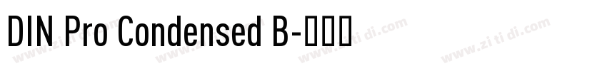 DIN Pro Condensed B字体转换